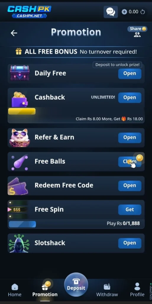 CASHPk Game
