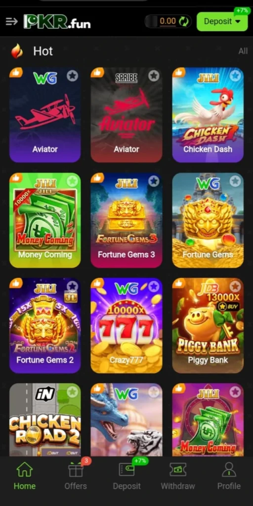 PKR Fun Game